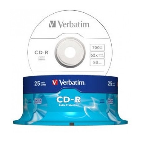 CD VIRGEN VERBATIM BOBINA 25 UDS -R (canon incluido)